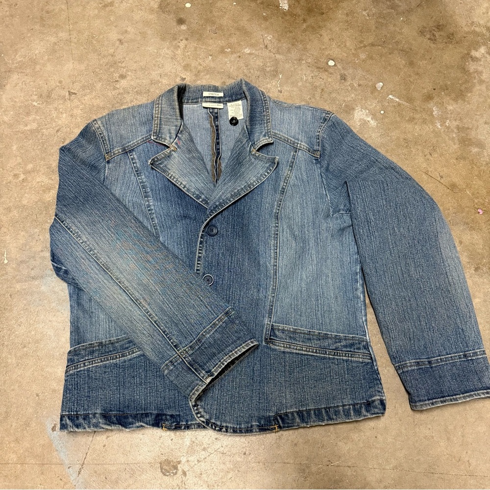 Vintage St John’s Bay Denim Jean Jacket Woman’s Size XL 70s 80s 90s